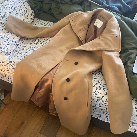 Aritzia Jackets & Coats Aritzia Camel Wool Coat Poshmark